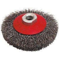 Topfbürste für Schleifmaschine gewellter Stahldraht 0.30 mm D. 100 mm M14 für Metall - Hartbeizen - LEMAN - 520.100V von LEMAN