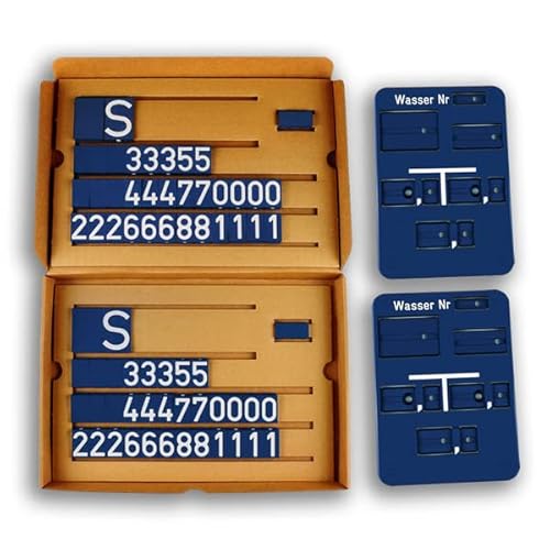 LEMAX® Schilderset, Hydrantenschilder Wasser 140x200mm von LEMAX
