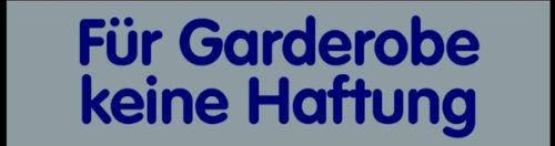 Schild PVC Türschild 'Für Gardrobe keine Haftung' selbstklebend 40x160mm von LEMAX