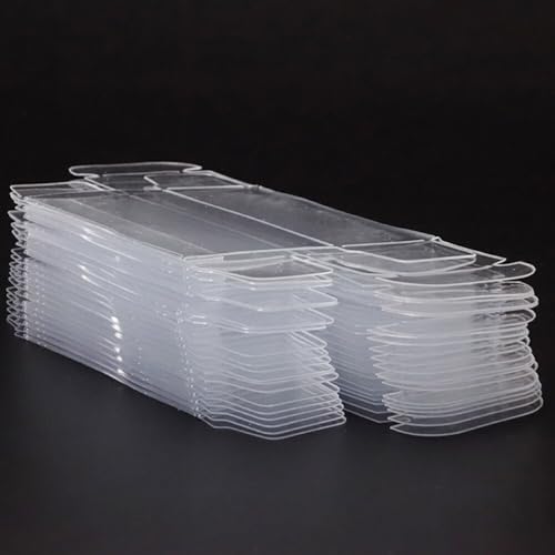 50 PCS 1/64 Scale Model Car Display Case Transparent Toy Car Display Boxes Square Clear PVC Plastic Boxes 1/64 Protector Clear Cases for Hot Wheels and Matchbox Collectors von LEMCC