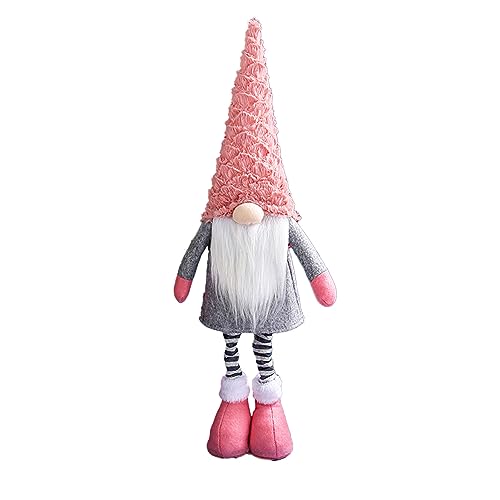 LEMCC Weihnachts-Zwergpuppe ohne Gesicht, Teleskop-Zwergpuppe, Handgefertigte Schwedische Tomte-Zwerg-Plüschornamente, Weihnachts-Teleskoppuppe, Zuhause,(#3) von LEMCC
