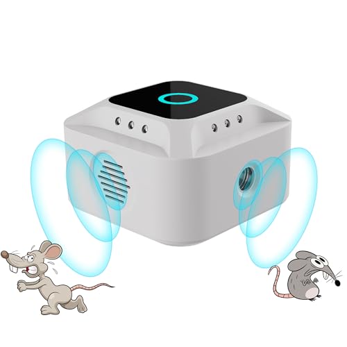 LEMENG Schädlingsbekämpfer Ultraschallstecker, Nagetierabwehrgerät Elektronisches Gerät für den Innenbereich Rattenkontrolle mit Licht, Ultraschall-Eichhörnchen-Repellent von LEMENG