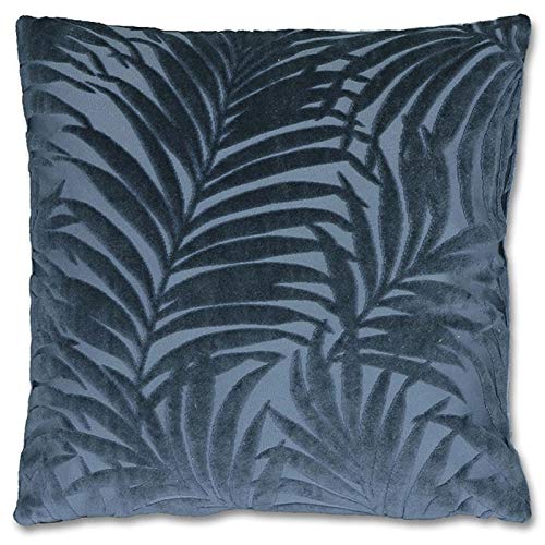 Lemetex Kissenhülle Kissenbezug Floor Pflanzen Dark Blue dunkelblau 45x45cm von Lemetex