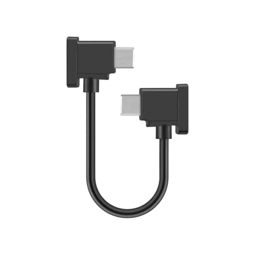 LEMLIN USB C auf USB C Kabel, Drohnenzubehör, Kompatibel mit DJI Mini 2, Mavic 3, Air 2S, Mavic Air 2-Fernbedienungs Kabel, OTG-RC-Phablet-Verlängerungs Kabel (Typ-C-Anschluss/15 cm) von LEMLIN