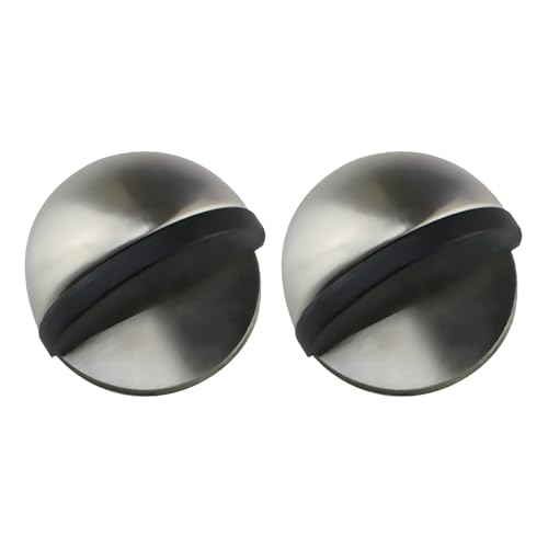 Türstopper Boden Selbstklebend, 2 Stück Edelstahl Kleben Bodentürstopper, Türstopper zum Kleben ohne Bohren,Türstopper Selbstklebend Boden zum Schutz von Wänden und Möbeln von LEMLIN