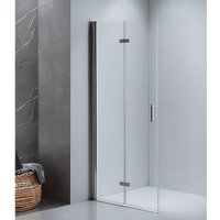 Walk-In Duschabtrennung Faltbar/drehbar dusche Duschwand Duschkabine 75 cm - Lemmo von LEMMO