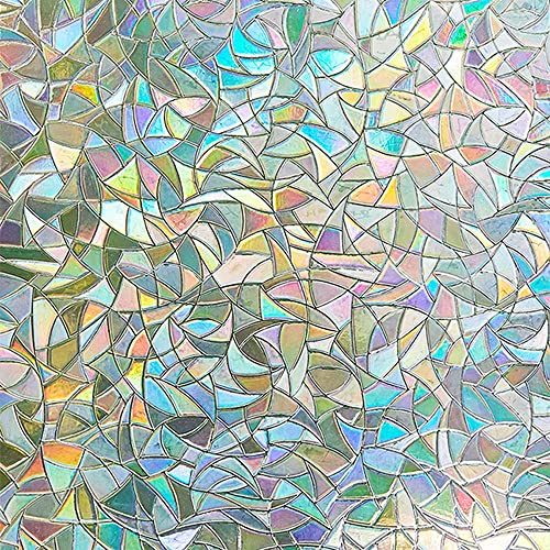 Lemon Cloud 3D Fensterfolie Regenbogeneffekt Dekorfolie Blickdicht Sichtschutzfolie Selbsthaftend Klebefolie Anti-UV 90x200cm von LEMON CLOUD