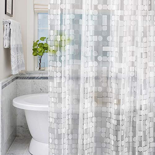 LEMON CLOUD Duschvorhang Anti-Schimmel mit Gewicht Magnet unten,183x183cm Wasserdicht Antibakteriell PEVA Vorhang für Dusche und Badewanne mit 12 Weiß Duschvorhangringen 3D Geometrische LEMON CLOUD Duschvorhang Anti-Schimmel mit Gewicht Magnet unten,183x183cm Wasserdicht Antibakteriell PEVA Vorhang für Dusche und Badewanne mit 12 Weiß Duschvorhangringen 3D Geometrische von LEMON CLOUD