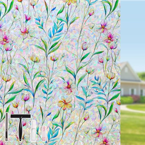 LEMON CLOUD Fensterfolie - Blickdicht Sichtschutz Fenster Folie, Regenbogen Selbsthaftend Glasfolie Statisch Haftend Sichtschutzfolie, Botanisches Muster, 44,5 X 400 cm LEMON CLOUD Fensterfolie - Blickdicht Sichtschutz Fenster Folie, Regenbogen Selbsthaftend Glasfolie Statisch Haftend Sichtschutzfolie, Botanisches Muster, 44,5 X 400 cm von LEMON CLOUD