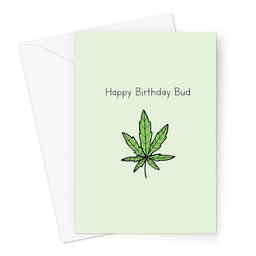 LEMON LOCO Happy Birthday Bud Greeting Card | Weed Card, Stoner Birthday Card, Funny Stoner Just Because Card, Cannabis Card, 420 Birthday Card von LEMON LOCO