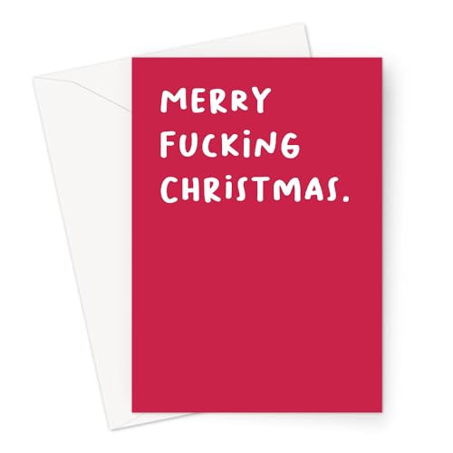 LEMON LOCO Merry Fucking Christmas. Card | Joke Christmas Card, Inappropriate Christmas Card, Joke Xmas Card, Profanity Christmas Card von LEMON LOCO