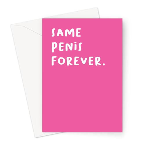 LEMON LOCO Same Penis Forever. Greeting Card | Offensive Engagement Card For Her, Joke Bridal Shower Card, Funny Engagement Card, Hen Do Card von LEMON LOCO