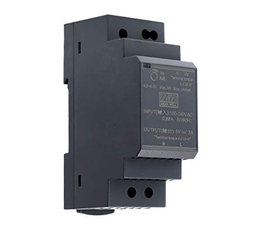 5 VDC | 3 A | 15 Watt | MW MEAN WELL HDR-30-5 Hutschienen-Netzteil DIN-Rail von LEMONA electronics