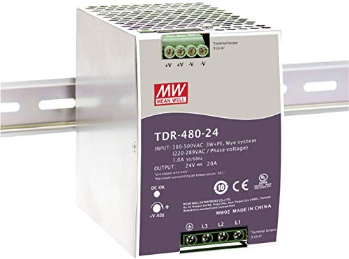 MW Mean Well TDR-480-24 Hutschienen-Netzteil (DIN-Rail) DC/DC 20A 480W 1 x von LEMONA electronics