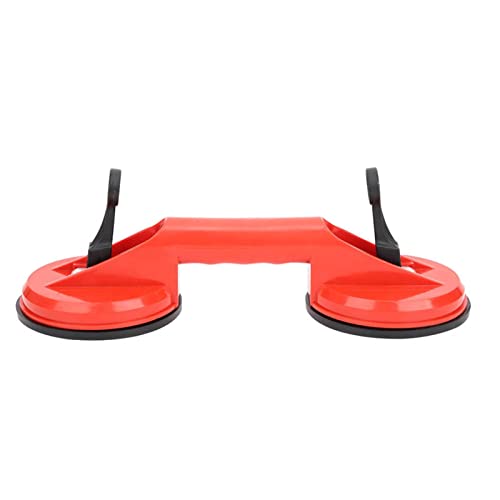 Handsaugheber Single/Double Head Saugnapf Rot Kunststoff Glas Dent Puller Fliesen Boden Extraktor(Double Head) von LEMST