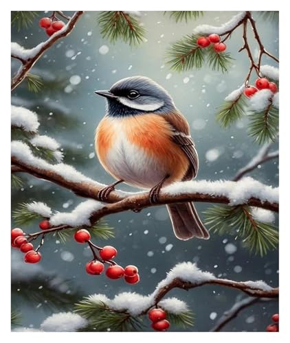 Wandkunst Leinwanddrucke Retro Winter Snowy Santa Claus Poster Keine Rahmen Drucke Leinwand Druck Wand Kunst Bild Für Wohnzimmer Dekor(S,40x60cm) von LEMST