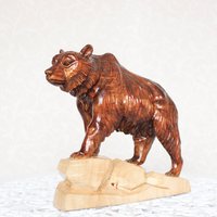 Bären Holzfigur Hx7 "Lx9" Grizzly Statue Geschnitzte Detaillierte Geschenke Braunbär Bären Holzfigur Hx7 "Lx9" Grizzly Statue Geschnitzte Detaillierte Geschenke Braunbär von LEMWoodDesign