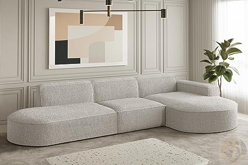 LENART FRIDERIK-EU - Ecksofa, Wohnzimmer Sofa, Eckcouch [ Rechts - Beige ] Wohnzimmer Möbel, Sofas & Couches, Couch, Wohnzimmersofa, Modernes Ecksofa von LENART