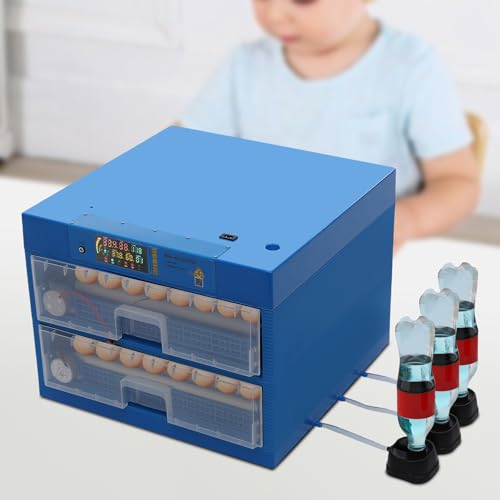 LENDISIY Brutautomat Vollautomatisch, Eierbrutmaschine für 128 Eier, Inkubator mit vollautomatischem Wendesystem, Temperatursteuerung und Feuchtigskeitsregulierung von LENDISIY