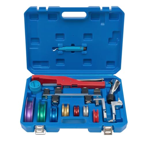 LENDISIY Rohrbieger Set, 6-22mm Rohrbiegegerät Rohrbiegemaschine von Kupferrohre, Handrohrbieger Biegezange Bremsleitung Biegewerkzeug Rohrbieger- von LENDISIY