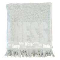 LENE BJERRE Handtuch Lb Logo Towel L cement LENE BJERRE Handtuch Lb Logo Towel L cement von LENE-BJERRE