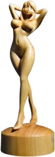 Nackte weibliche Statue Schönheit Mädchen Figur Thuja Holz geschnitzt Kunsthandwerk Sexy Frau Körper Skulptur Home Decor Ornament von LENIUKS