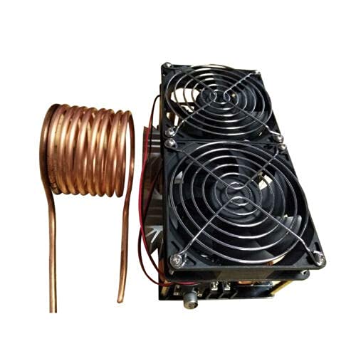 LENJKYYO 1.8KW ZVS Induktionserwärmung Heizung Board Modul Profi Netzteil DC 40A 12V-48V Schlauch Induktions Heizmodul Induktion Board Module Flyback Driver Heater & Kupferrohr von LENJKYYO