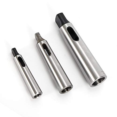 LENJKYYO 3X Reduzierhülse Adapterhülse Konushülse Morsekegel Set MK 4-3 / MK 3-2 / MK 2-1 Adapterhülse Konushülse Reduzierhülse Morsekegel Kit mit Morsekegel Konushülse Adapterhülse von LENJKYYO