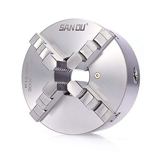 LENJKYYO 4 Spannfutter Backenfutter Drehfutter Drehbank Chuck Verstellbares Vierbackenfutter Ø80/100/125mm Dreibackenfutter Selbstzentrierung Drehbankfutter Zentral Verstellbare Backen (100mm) von LENJKYYO