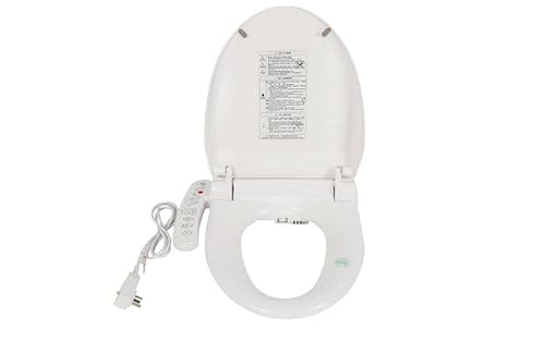 LENJKYYO Elektrisch Bidet Smart Dusch WC-Sitze Aufsatz Toilettensitz Gewärmter Toilette Bad Absenkautomatik Elektrischer Deckel mit Sofortheizung Sitzheizung Selbstreinigende von LENJKYYO