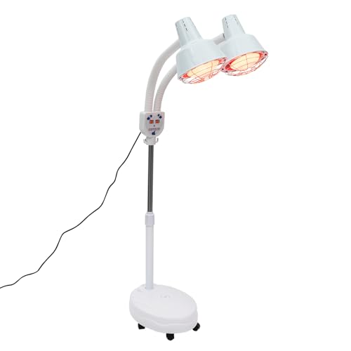LENJKYYO Infrarotlampe Doppelkopf mit Fernbedienung 360° Drehbar, 275W Infrarotlampe Wärmelampe Infrarot Lampen Für Behandlung Muskelentspannung Salon Massage LENJKYYO Infrarotlampe Doppelkopf mit Fernbedienung 360° Drehbar, 275W Infrarotlampe Wärmelampe Infrarot Lampen Für Behandlung Muskelentspannung Salon Massage von LENJKYYO