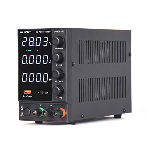 LENJKYYO Labornetzteil Schaltnetzteil 30V 10A egelbar Variablen Linear Einstellbares Tischnetzteil 4-stelliges Labornetzgerät LCD-Display USB-Anschluss Labor DC-Stromversorgungen von LENJKYYO