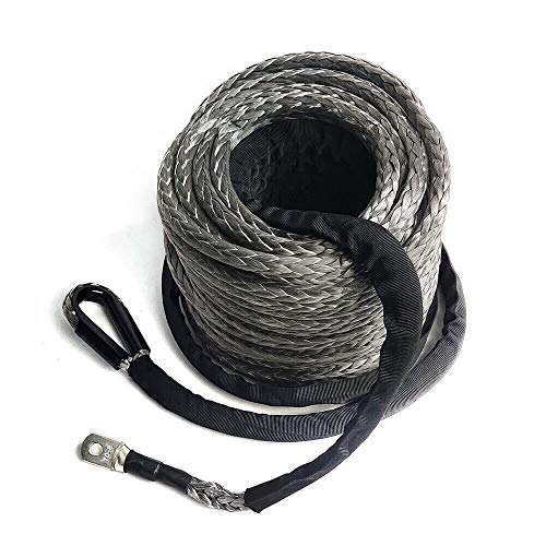 LENJKYYO Windenseil LBS Kunststoffseil Synthetikseil 10MM x 30M Poliert eloxiert 30M Seilwinde 10MM 23809 Seilfenst Dyneema Forst Synthetik Kunststoff Seil Winde Winden von LENJKYYO
