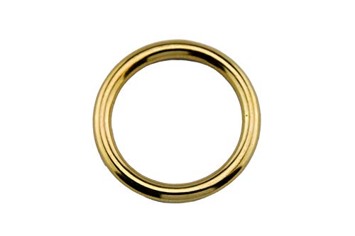 1x Rundring, O-Ring, Messing, gold, Größe: 38 mm (1 1/4") von LENNIE