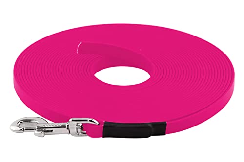 LENNIE BioThane Schleppleine, 5m, Magenta, 16mm für große Hunde, genäht von LENNIE