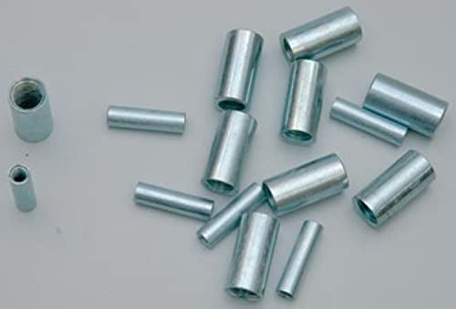LENNIE Muff, Zink-plattierte, zinkplattierte Hülle, M08 x 30 mm, zylindrische Hülse in Zinkbasis-Stahl für Gewindestäbe, die einzeln verkauft, zum Montieren, Verbinden, Stärken, M08x30 mm von LENNIE