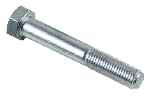 Lennie, Bolzenkörper, weißes Zink, Ø10x60, Zink -Basis -Stahlschraube, Teilgewinde, um Teile zusammenzubauen und zu fixieren, indem eine feste Verbindung, eine Box von 100 von LENNIE