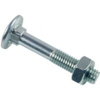 Schraube Rundkopf-Vierkant trcc - weiß verzinkt - Ø12x100 - Packung mit 25 Stück - BTRCC1210002B - Lennie von LENNIE