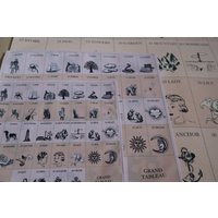 Lenormand Grand Tableau Cloth - Divination Reading Mat For Cards, Charms & Dice 3 Sizes Cotton Or Synthetic Tarot Oracle Tool Lenormand Grand Tableau Cloth - Divination Reading Mat For Cards, Charms & Dice 3 Sizes Cotton Or Synthetic Tarot Oracle Tool von LENORMANDIA