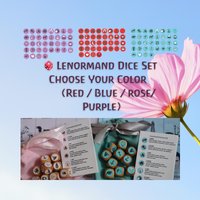 Lenormand Wooden 12 Dice Set/Oracle Dice/ Divination Tool Dice For Divination Fortune Telling Kit von LENORMANDIA