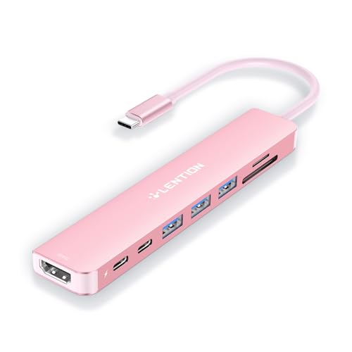 LENTION USB C Hub mit 4K60Hz HDMI, 100W PD, SD/TF Kartenleser, Typ-C Datei, USB 3,0 Adapter auf USB-C, für 2024-2016 MacBook Pro, Neues Mac Air, iPhone 16/15 Plus Pro Max, Thunderbolt 3/4 LENTION USB C Hub mit 4K60Hz HDMI, 100W PD, SD/TF Kartenleser, Typ-C Datei, USB 3,0 Adapter auf USB-C, für 2024-2016 MacBook Pro, Neues Mac Air, iPhone 16/15 Plus Pro Max, Thunderbolt 3/4 von LENTION