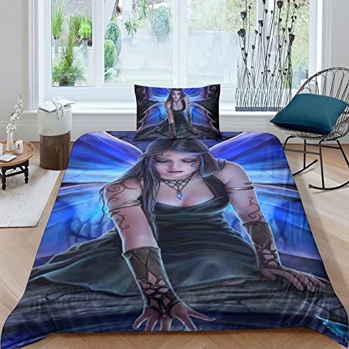 LENTLY Anne Stokes Bettwäsche Set Bettbezug Set Atmungsaktive Mikrofaser Bettwäsche Für Schlafzimmer, Weiche Bequemer Single（135x200cm） von LENTLY