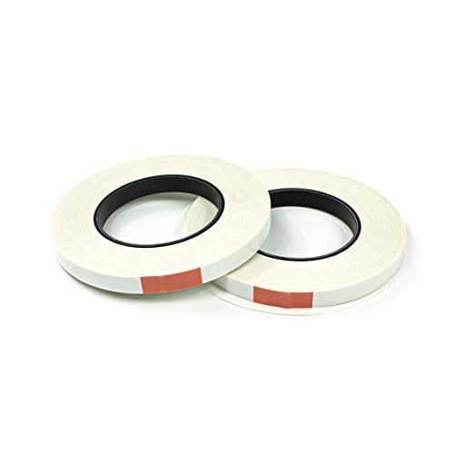 LEO's - Doppelseitiges Klebeband 12 mm/50 Meter mit Papiervliesträger extra stark/stark (schmal) - Premium Doppelklebeband Klebebänder doppelseitig 0,1 mm dünn und handreißbar von LEO's