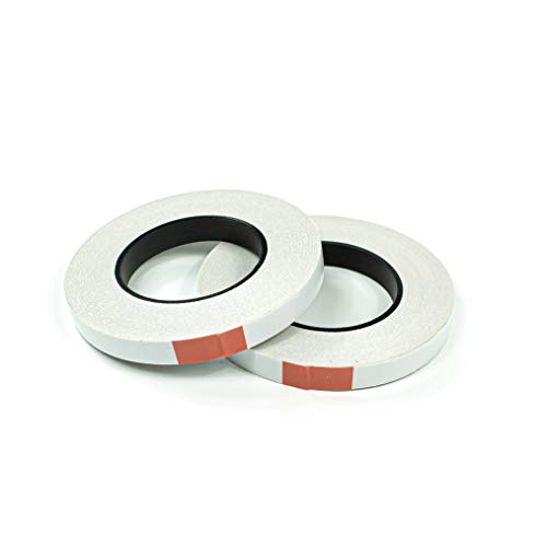 LEO's - Doppelseitiges Klebeband 15 mm/50 Meter mit Papiervliesträger extra stark/stark (schmal) - Premium Doppelklebeband Klebebänder doppelseitig 0,1 mm dünn und handreißbar von LEO's
