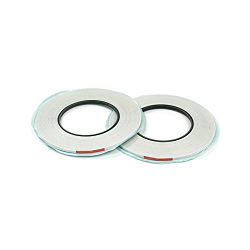 LEO's - Doppelseitiges Klebeband 4 mm/50 Meter mit Papiervliesträger extra stark/stark (schmal) - Premium Doppelklebeband Klebebänder doppelseitig 0,1 mm dünn und handreißbar von LEO's