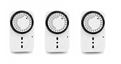 LEOFLA 3 einstellbare Zeitschaltuhr 24 H mit programmierbarer Analogsteckdose Zeitstecker LEOFLA 3 einstellbare Zeitschaltuhr 24 H mit programmierbarer Analogsteckdose Zeitstecker von LEOFLA