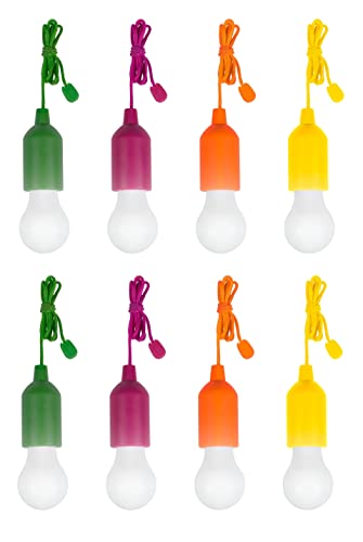 LEOFLA 8 tragbare bunte LED-Leuchten für Haus, Camping, Garten von LEOFLA