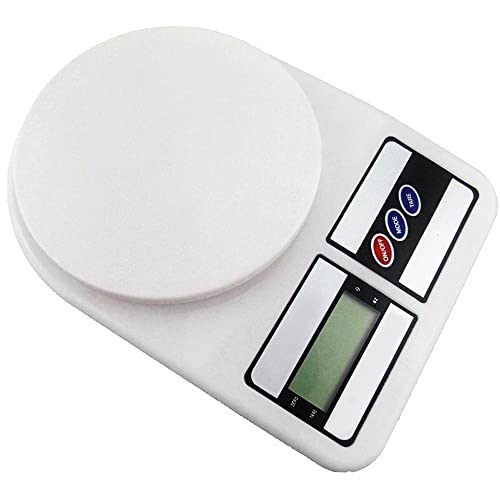 LeoFla Digitale Küchenwaage, elektronisch, LCD, Tara-Taste, Gewicht von 1 g bis 7 kg, variabel, mittel von LEOFLA