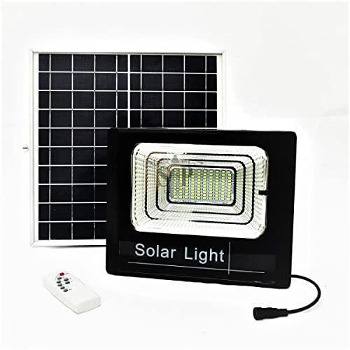 LEOFLA LED-Scheinwerfer mit 100 W SMD weißes Licht mit Solarpanel, Sensor und Fernbedienung, variabel, Media von LEOFLA