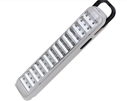 LEOFLA Notfall-Licht, tragbare Taschenlampe, wiederaufladbar, weiß, 42 LEDs + Kabel von LEOFLA